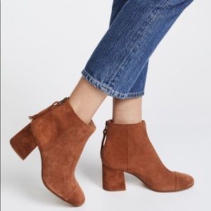 New - Madewell Jillian Boot in Brown Suede Side 9.5